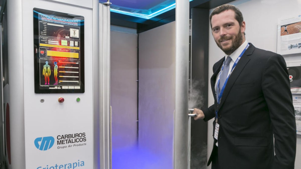 Carburos Metalicos presenta una càmara per a tractaments de crioteràpia de cos sencer