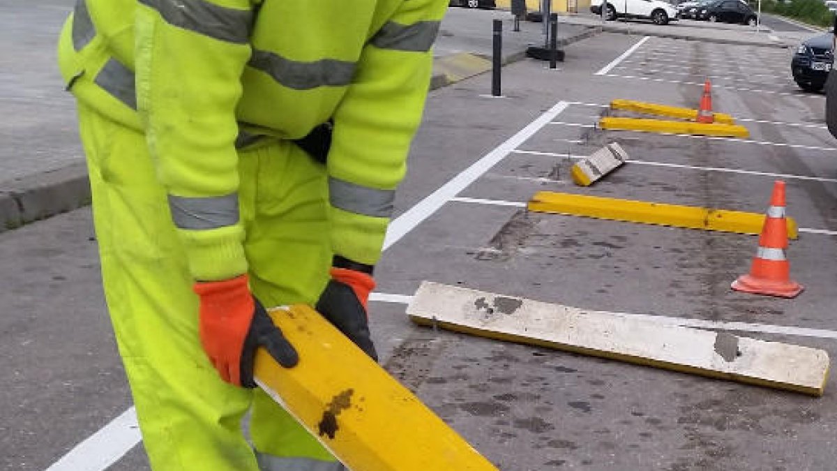 Comença la retirada dels topalls a Cunit