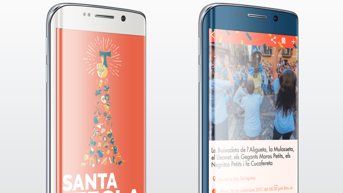 Una app mòbil permet consultar la programació de Santa Tecla 2017