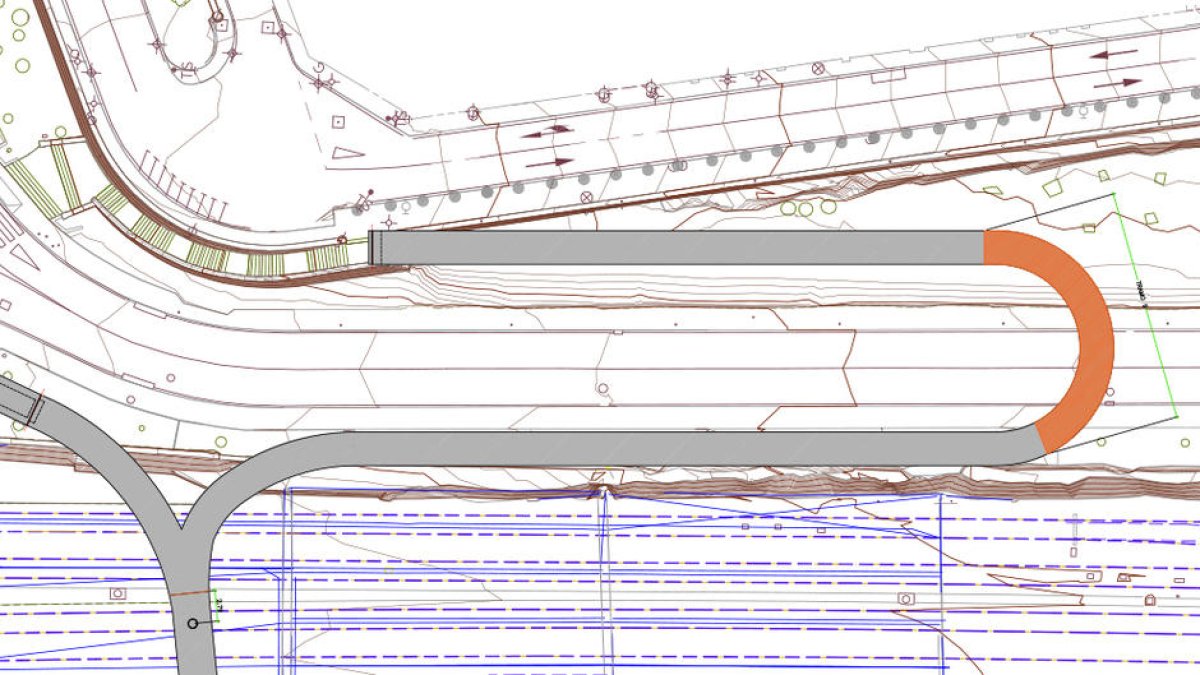 El Vial Bryant, tallat durant una setmana per completar un nou tram de la passarel·la Port-Ciutat
