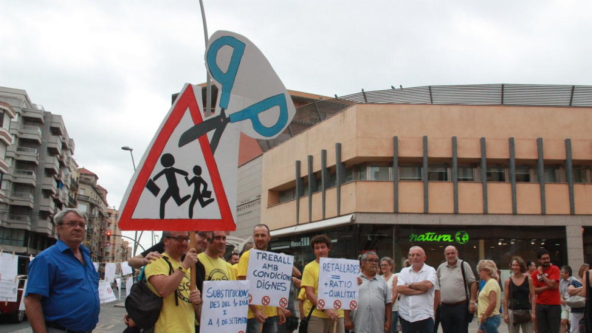 protesta, Tortosa, enseñanza