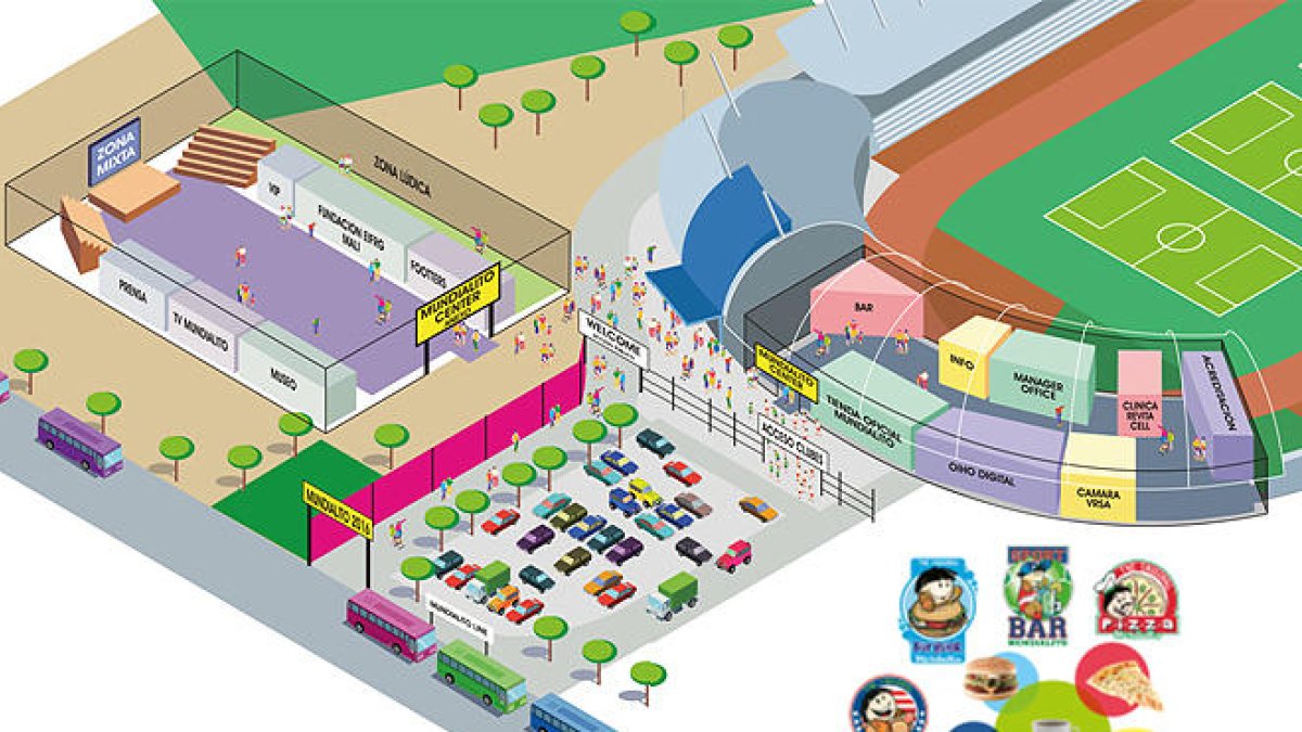 La pista de atletismo se convertirá en un estadio para 9.800 personas en el Mundialito