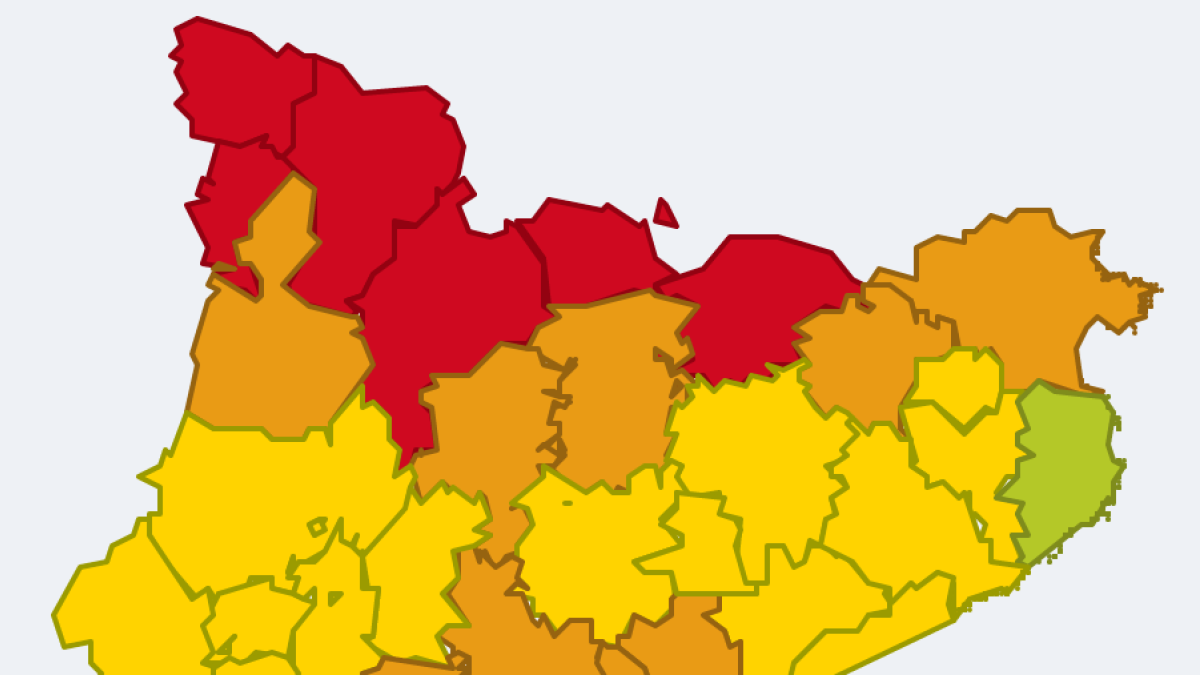 Tarragona, en alerta aquest dilluns per fort vent
