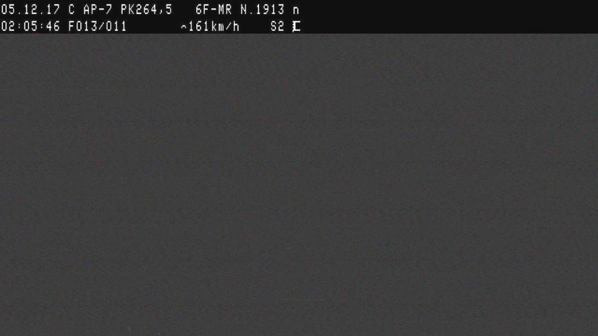 Detingut a Tarragona un conductor sense carnet que circulava a 215 km/h