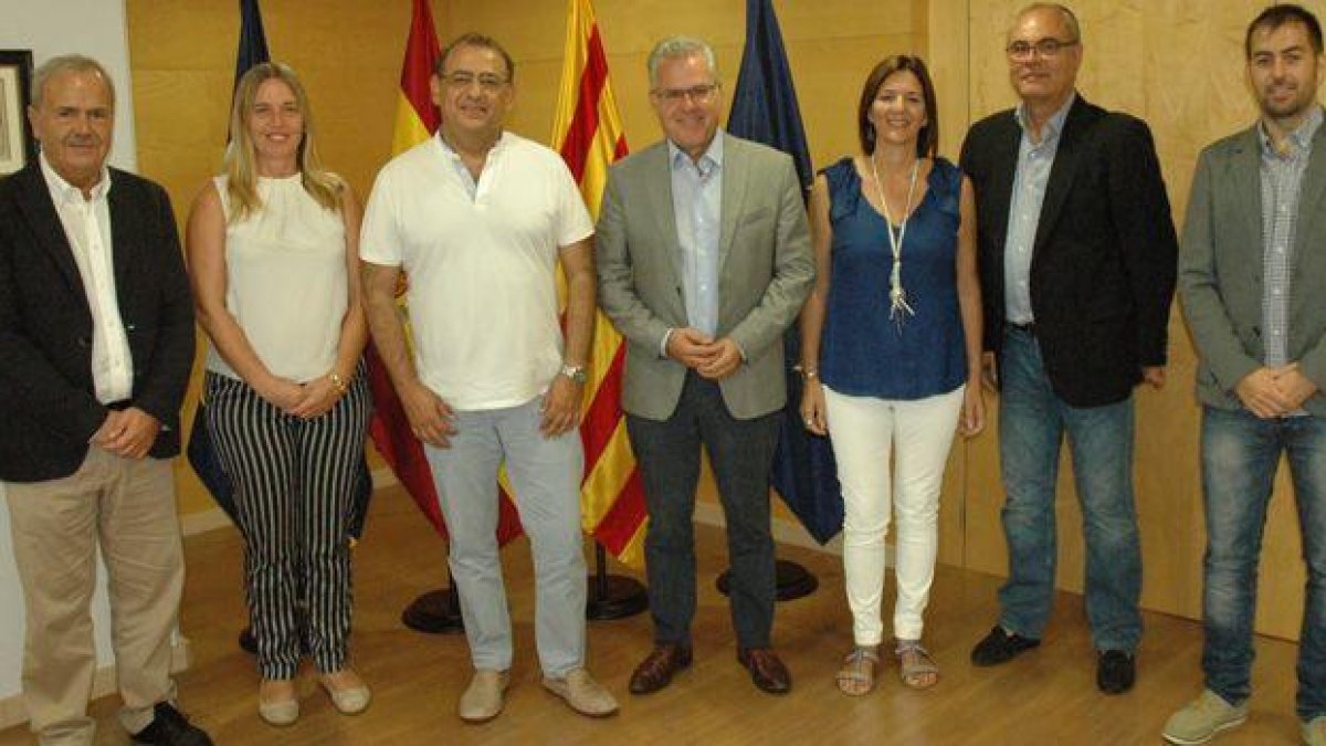 L'alcalde de Salou rep a representants de l'Ajuntament de Calvià