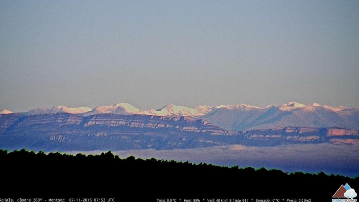 Forta baixada de temperatures a tota la província