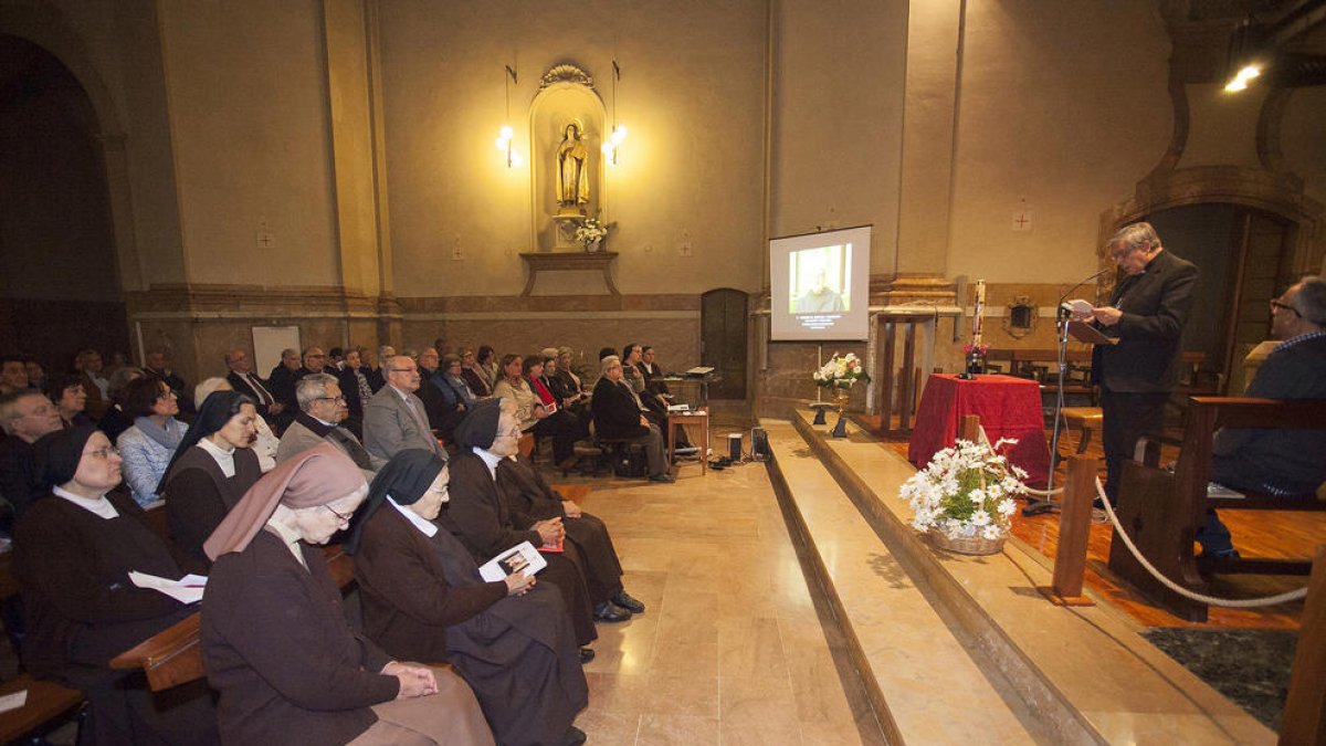 El convento de las Carmelitas recuerda P. Gregori Estrada, monje de Montserrat