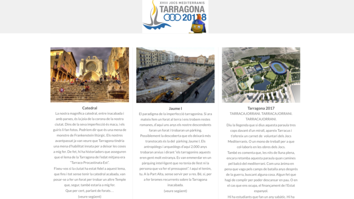 Un desconocido registra el dominio Tarragona2018.cat