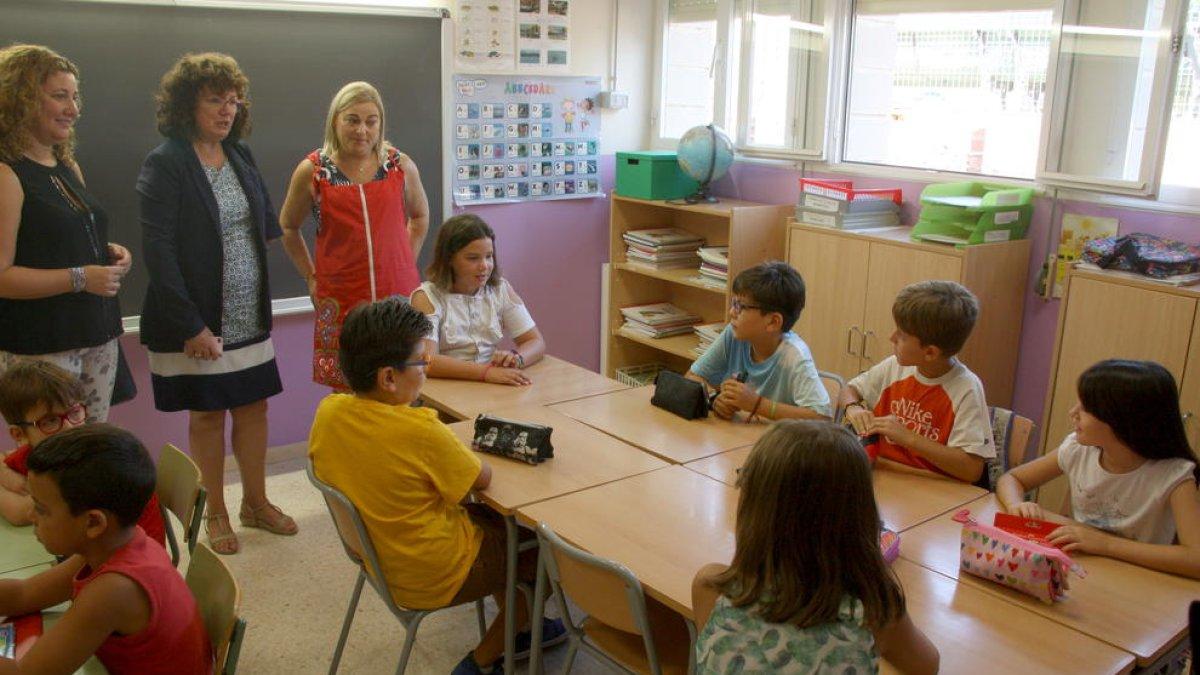 Manolita Cid, Pili Rams, inici, classes, escola, Les Eres, alumnes, Departament d'Ensenyament, primer, cicle, curs, infantil