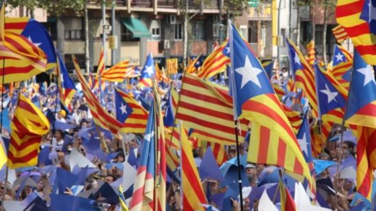 Todos los tramos de la manifestación de la Diada están llenos y se alcanzan los 450.000 inscritos