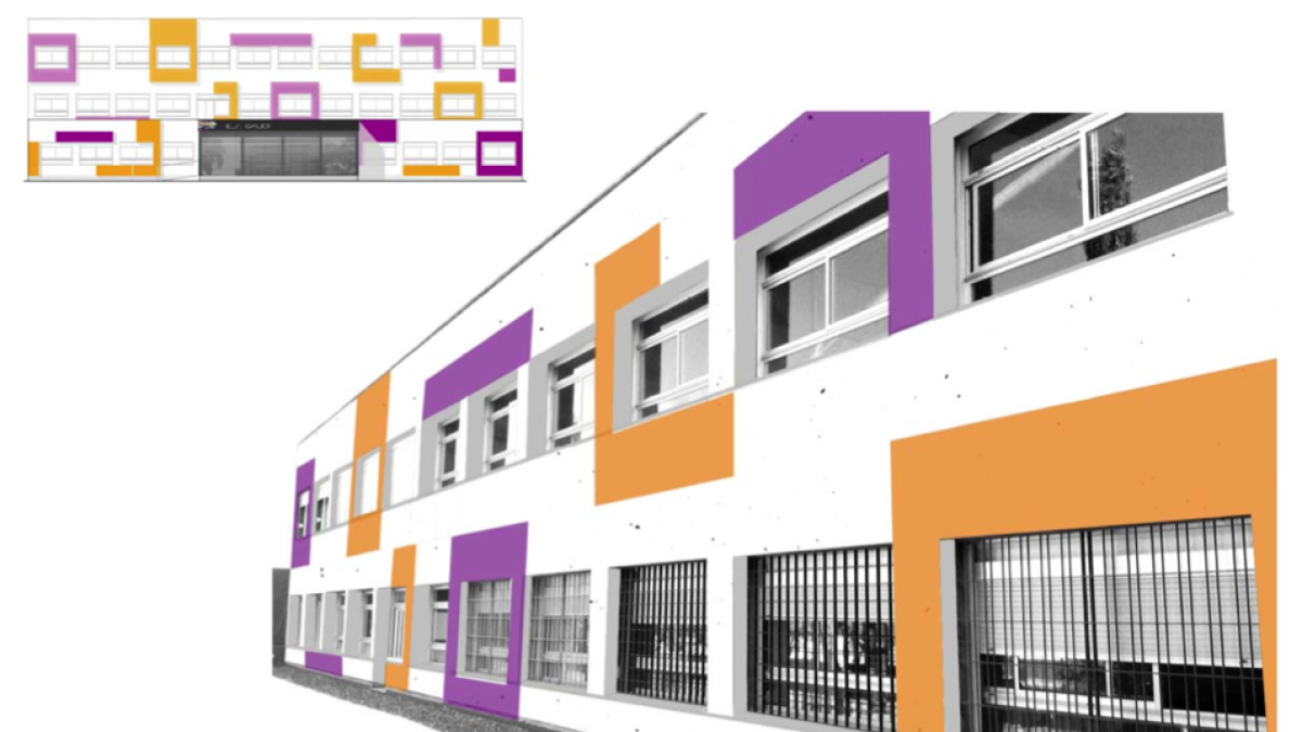 El Instituto Gaudí tendrá una nueva fachada con los colores corporativos del centro
