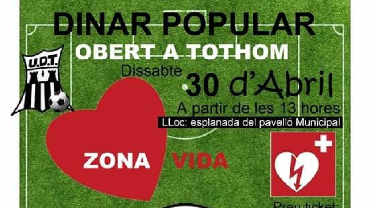 La UD Torredembarra organitza una paella per comprar un desfibril·lador