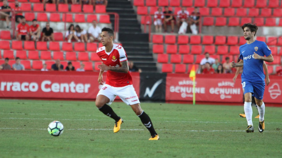 Maikel Mesa, durante el Nàstic-Almeria.