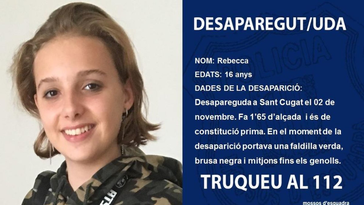 Buscan a una adolescente de 16 años que desapareció a Sant Cugat el pasado sábado