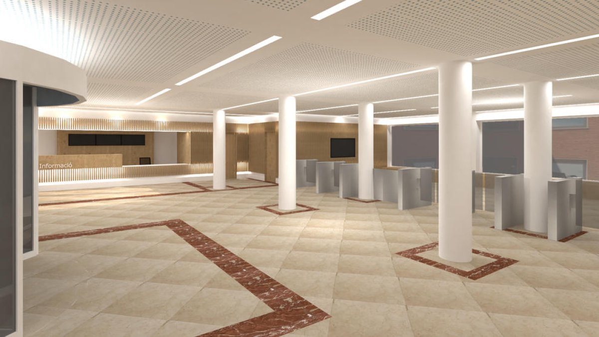 Comencen les obres d'adequació del  vestíbul de l'Hospital Joan XXIII