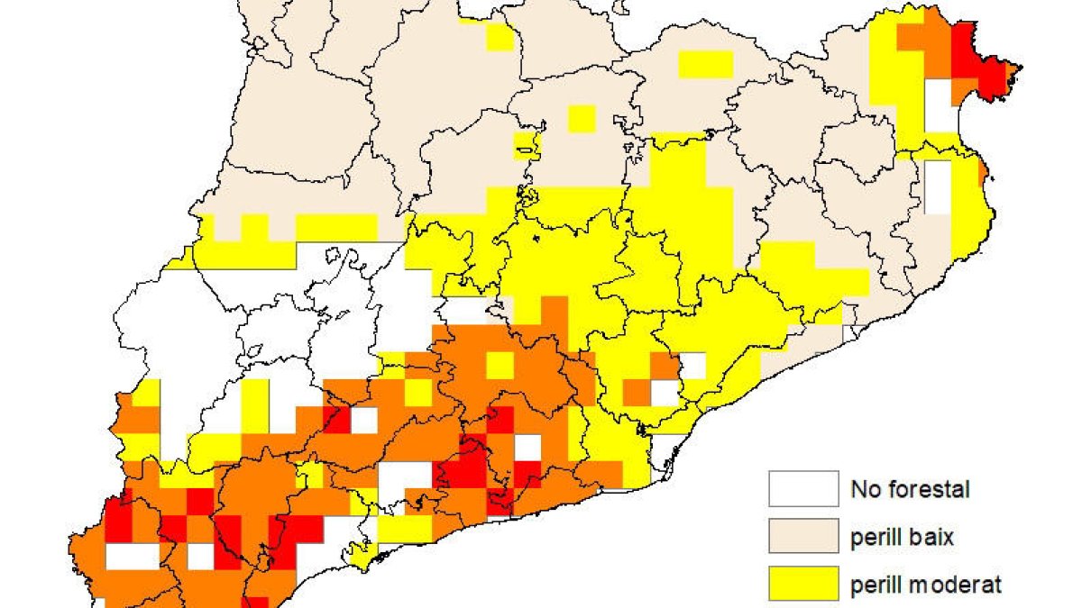 Augmenta el risc d'incendi a les comarques de Tarragona a causa del vent