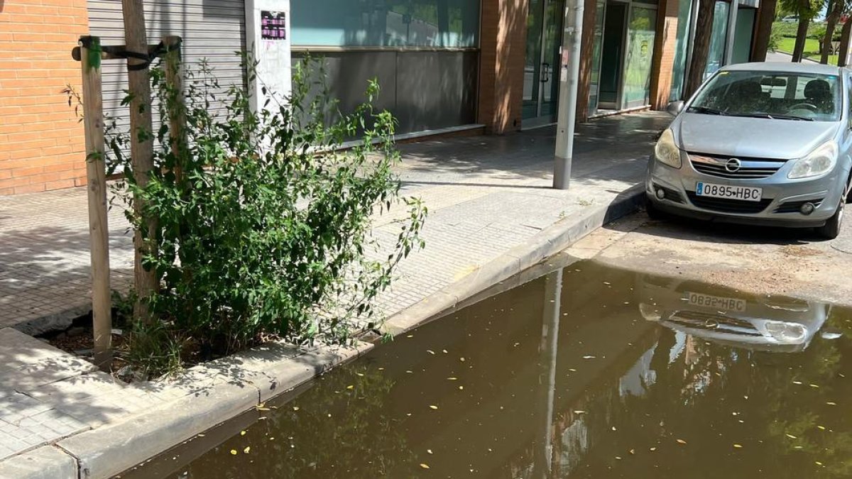 Arreglarán un tramo de acera hundido en la Arrabassada