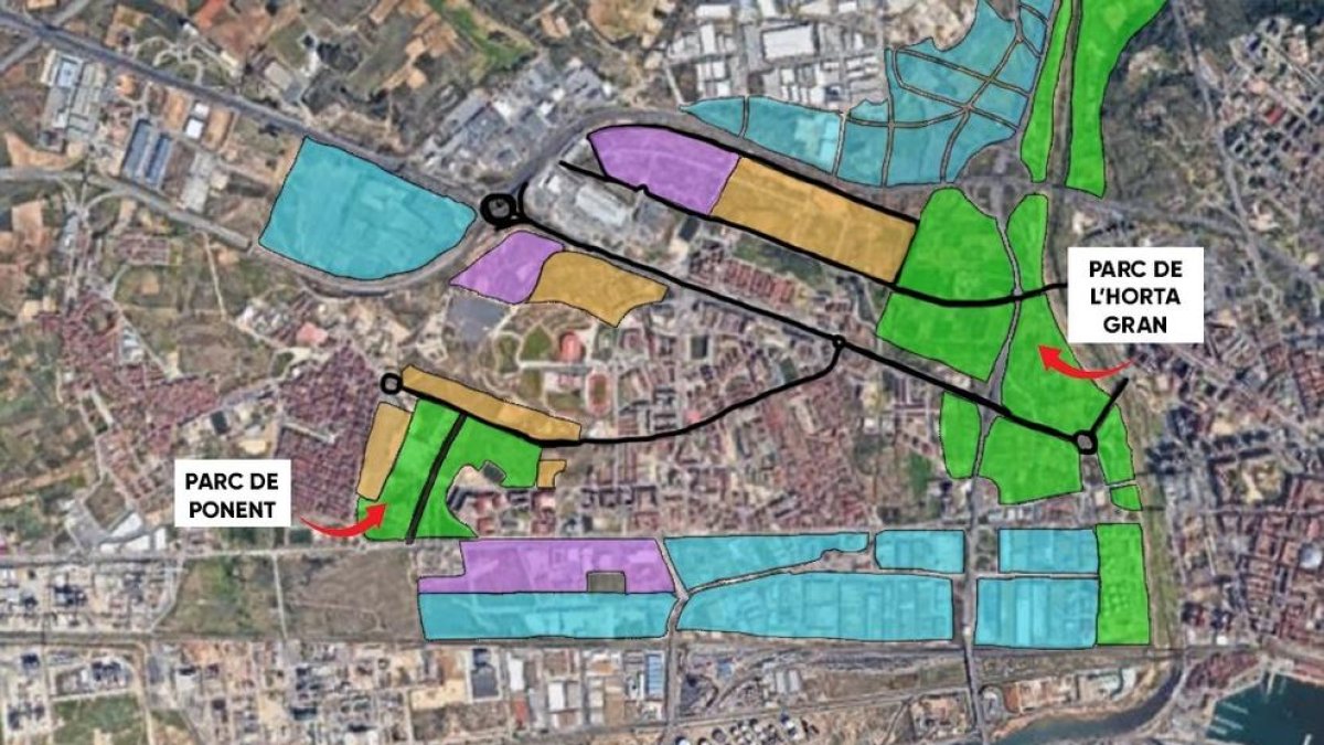 El PSC Tarragona proposa fer Ponent Verd, un parc entre Campclar i Bonavista