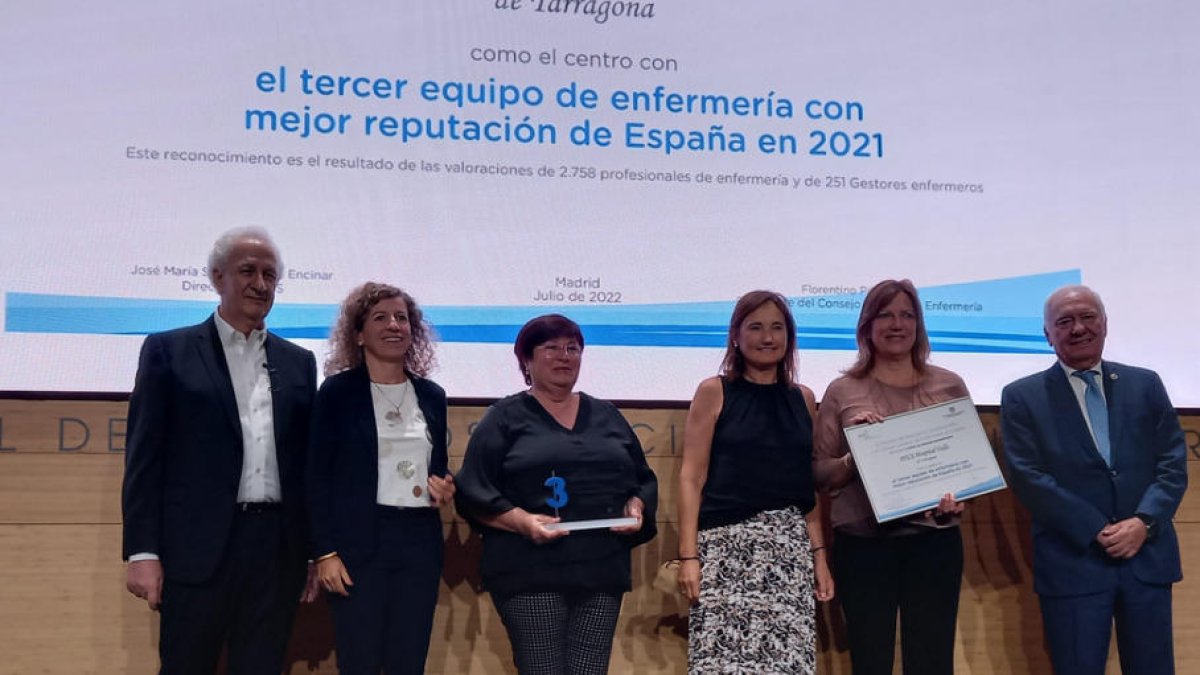 El Pius de Valls, reconegut entre els tres millors equips d'infermeria d'Atenció Socisanitària de l'Estat