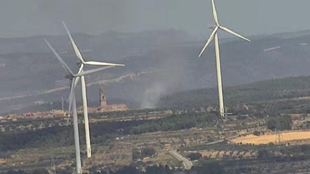 Estabilizado un incendio de matorrales en Vilalba dels Arcs