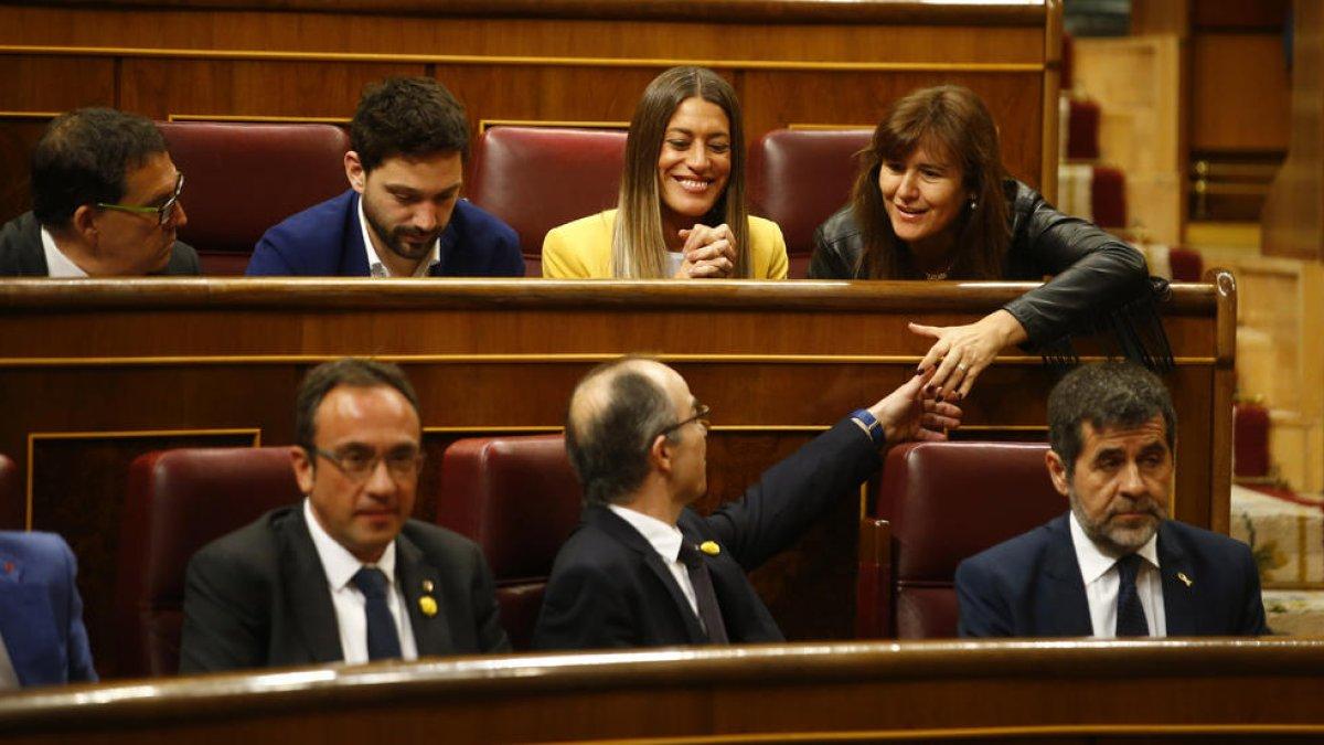 Sànchez, Turull y Rull piden a la dirección de JxCat la abstención en la investidura de Sánchez