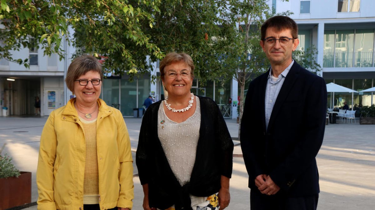 María José Figueras, Mercè Gisbert y Josep Pallarès, candidatos a la rectoría de la URV