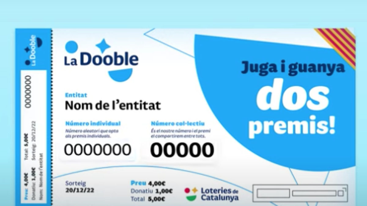 Loterías de Cataluña crea un nuevo juego, 'La Dooble'