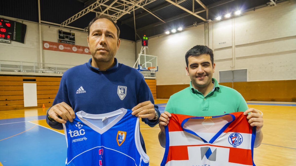Berni Álvarez, entrenador CBT, Oriol Pozo, técnico CB Valls, Serrallo, tarargona, baloncesto