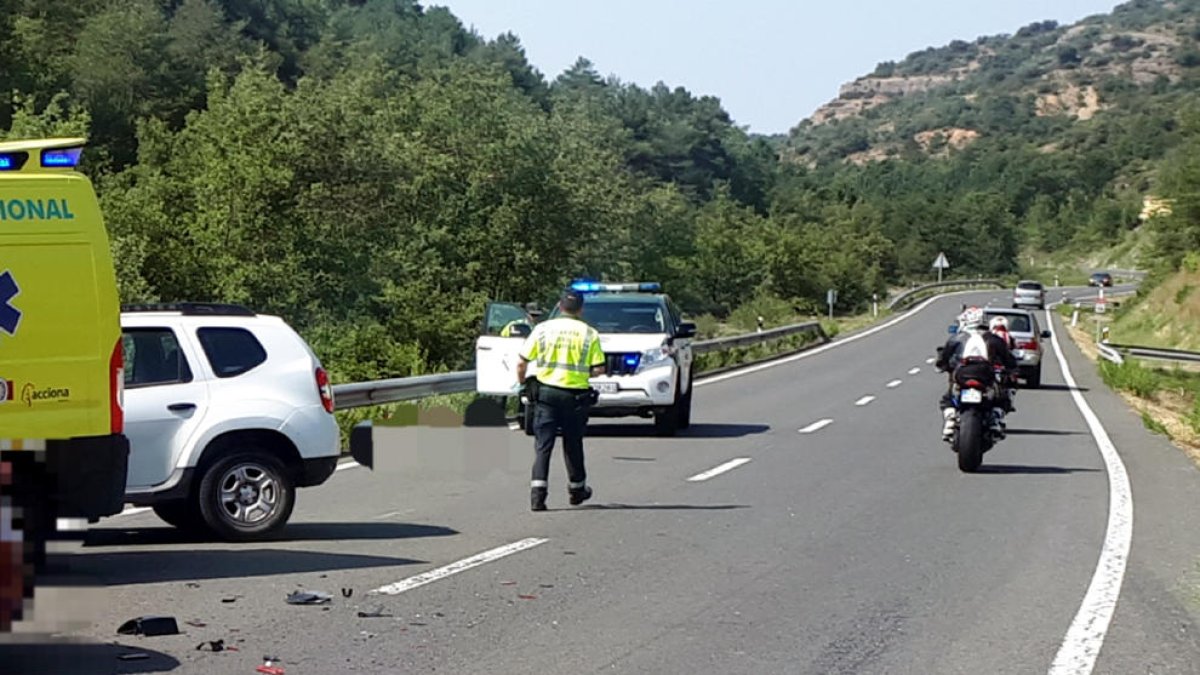 Un motorista de Tarragona mor en un xoc a l'N-230 a Viacamp i Lliterà