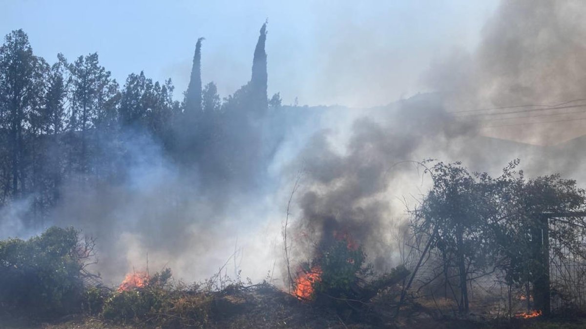 S'incendien uns camps i unes naus abandonades a Vilaverd