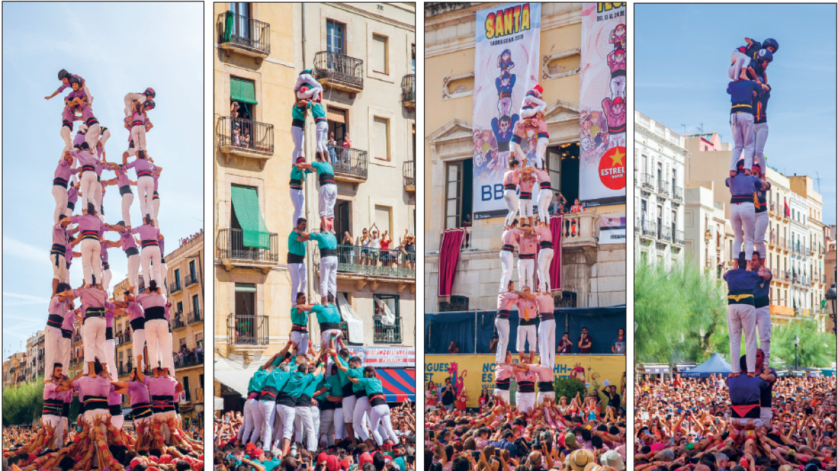 Les quatre colles de Tarragona volen més a la triple cita de Santa Tecla