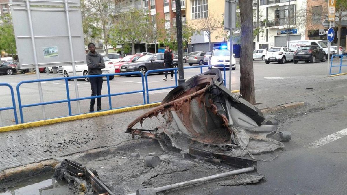 Siguen quemando contenedores en Reus