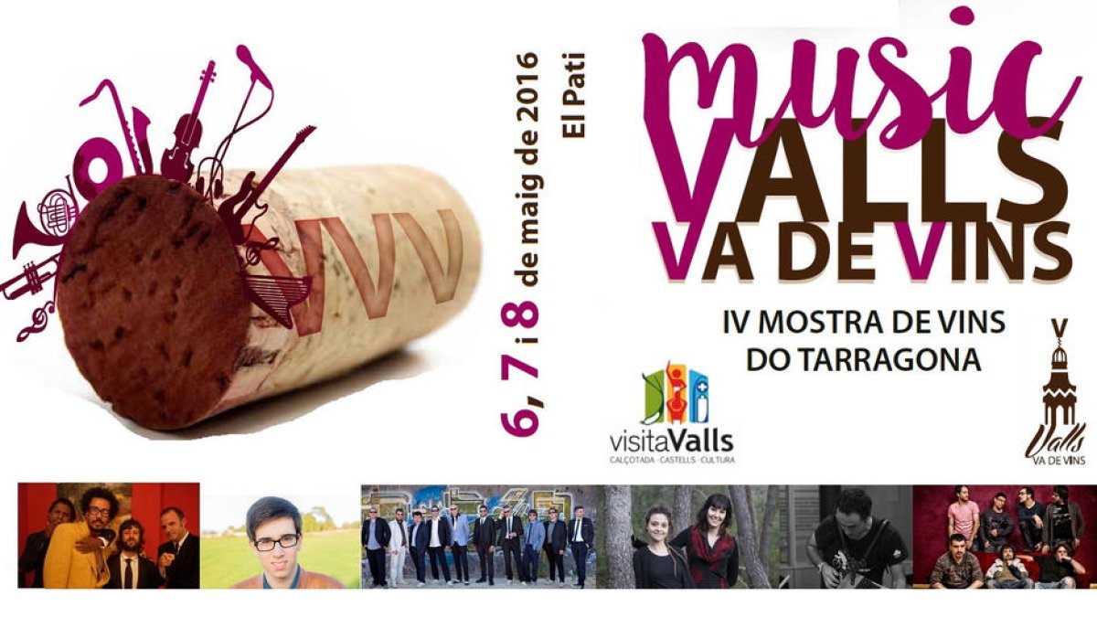 La 4ª edición 'Music Valls Va de Vins' dobla la representación de bodegas de la DO Tarragona
