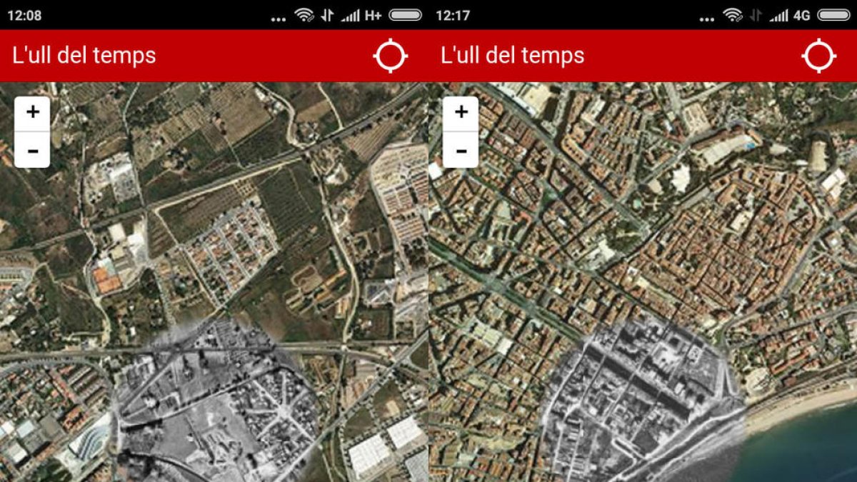 Ver cómo ha evolucionado tu localidad, ahora también se puede hacer al móvil