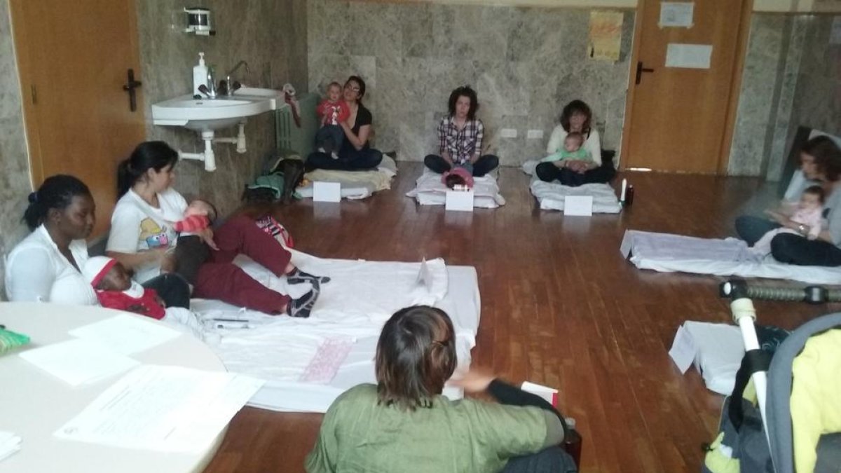 El CAP La Granja fa un taller de massatge infantil