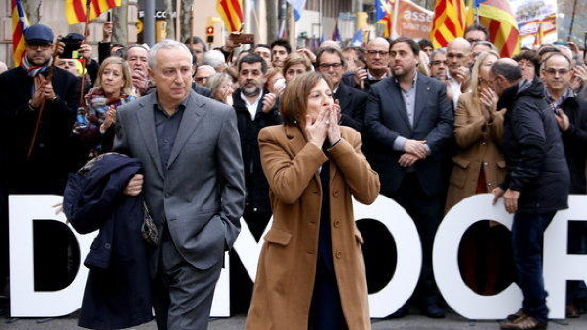 Forcadell declara durant menys de 40 minuts al TSJC