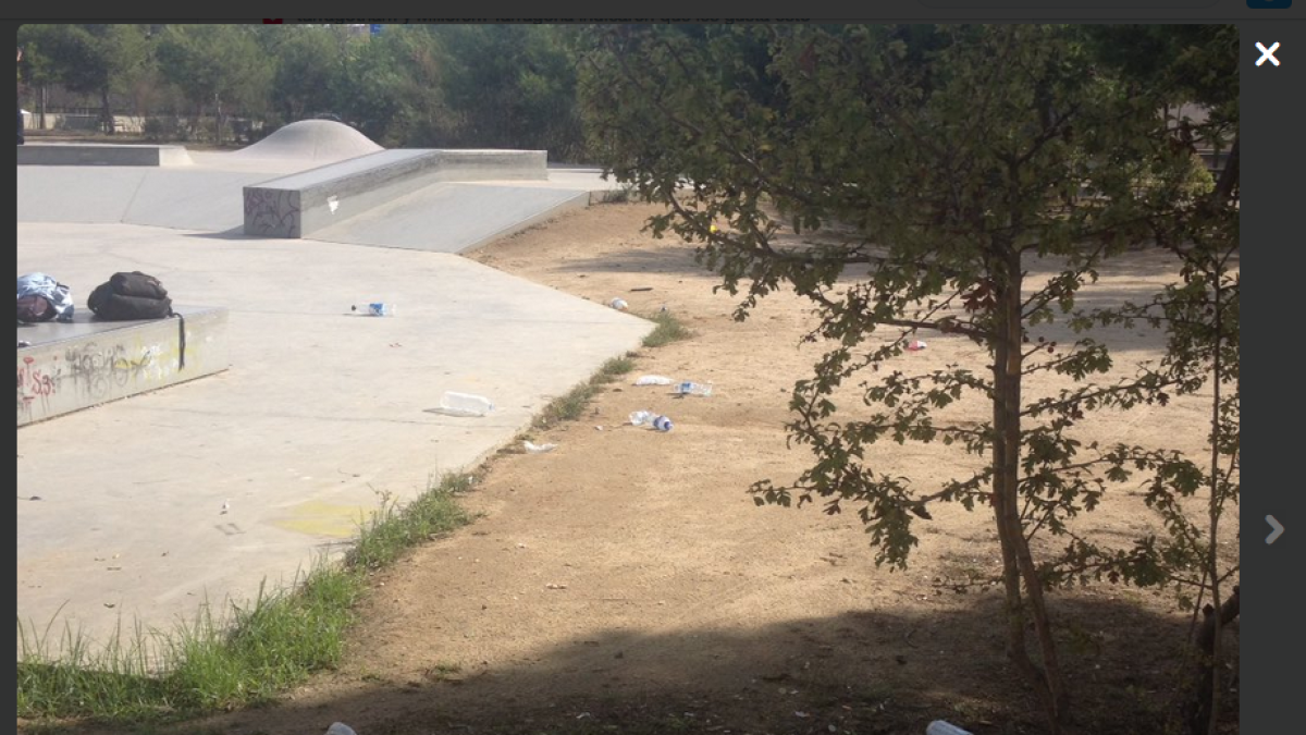Els veïns del Parc Francolí reclamen més papereres prop de l''skate park'
