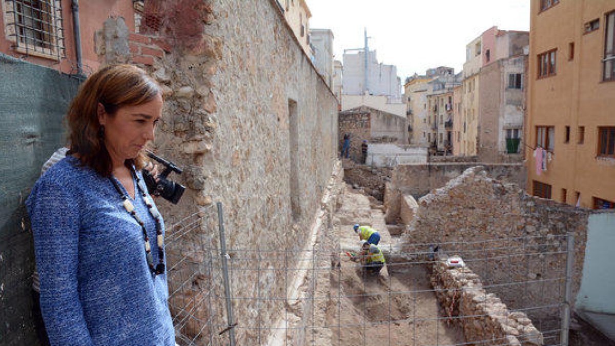 Parte de la gradería del circo romano y una ocupación medieval, en las excavaciones de la calle Ferrers
