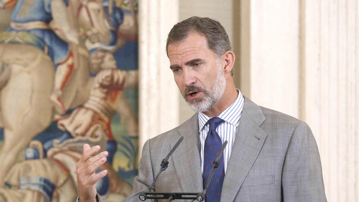 Felip VI llançarà un missatge institucional sobre Catalunya per televisió a les 21h