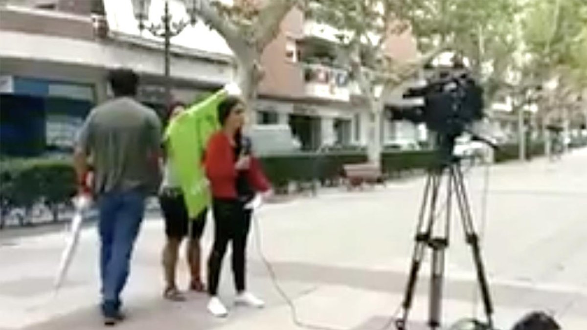 Denuncian desde Twitter una falsa agresió a un equipo de TVE en Valls