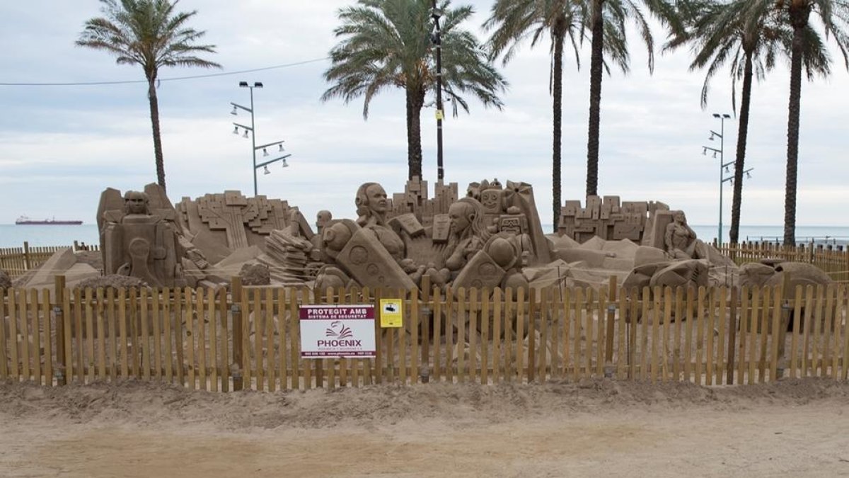 El pessebre de sorra de la Pineda s'enderrocarà aquest dimecres