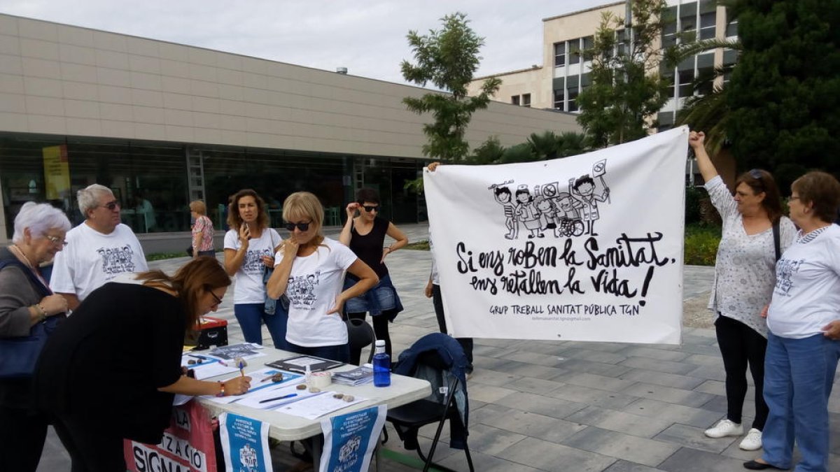 «Fora la sanitat privada de la pública», lema de la manifestació de dissabte a Tarragona