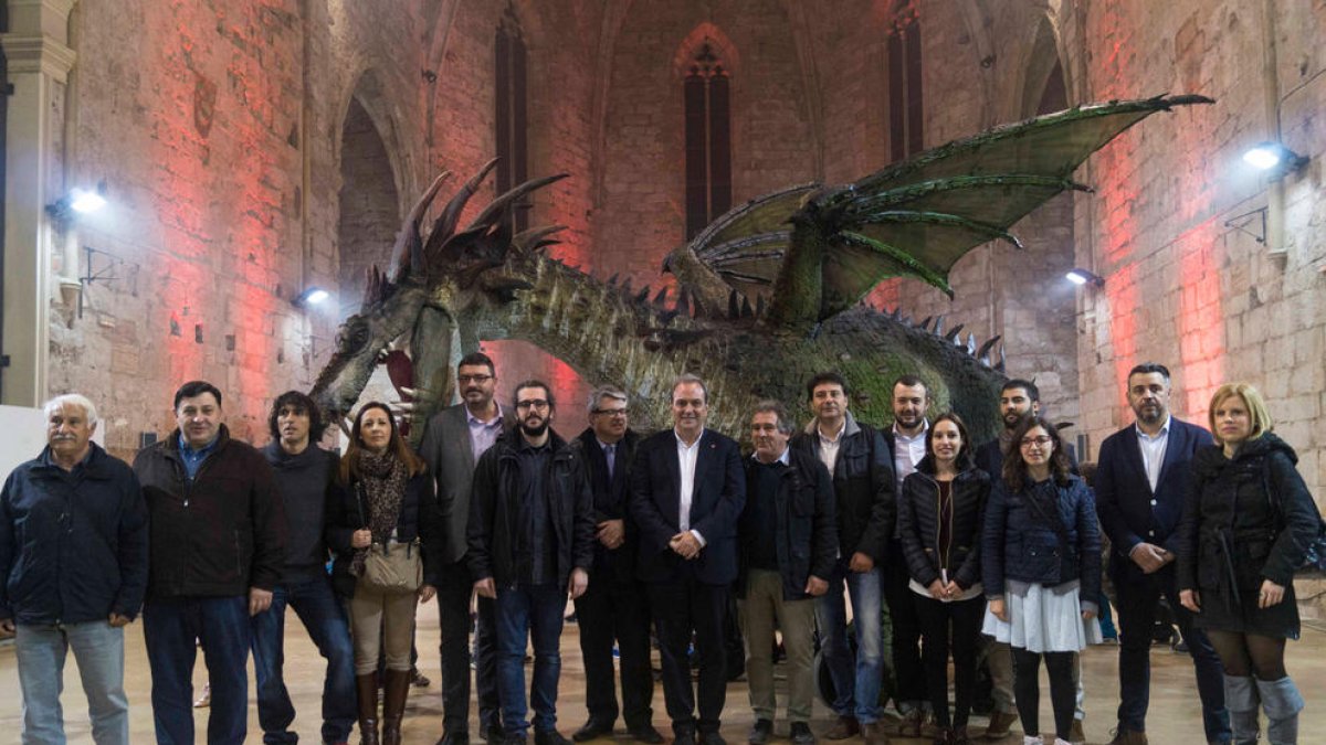 Sant Jordi, Joan López, dragón, Asociación Medieval, Montblanc