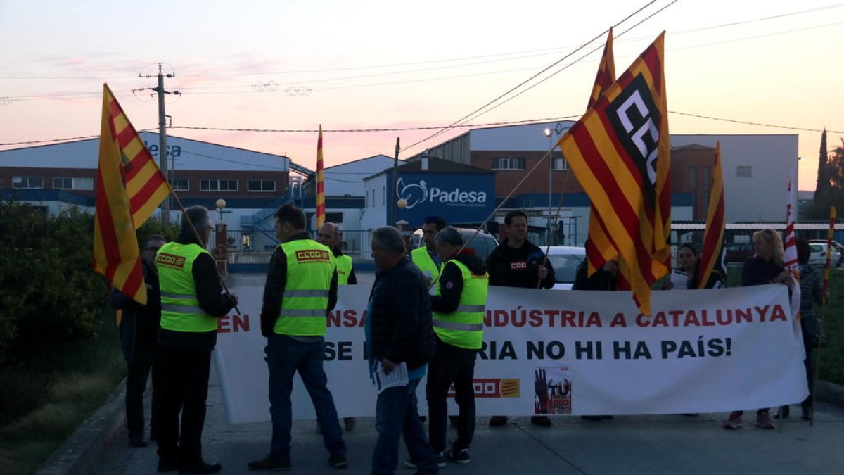 Els 1.100 treballadors de Padesa a Roquetes i Amposta cobraran els complements d'antiguitat