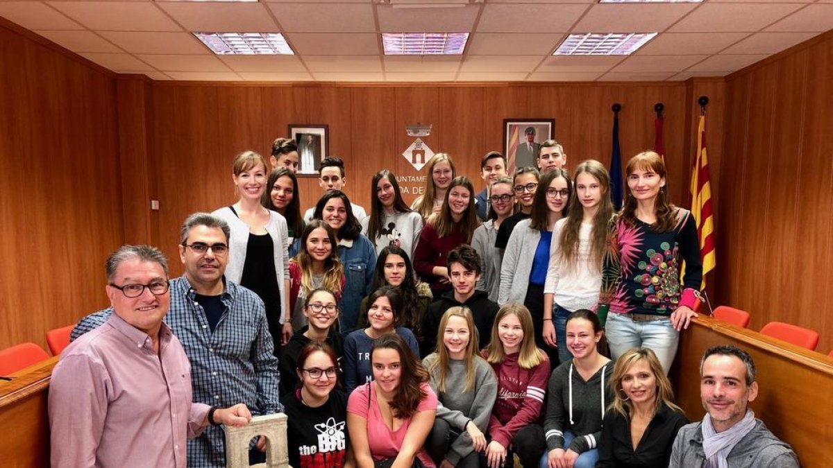 El Ayuntamiento de Rueda da la bienvenida a los estudiantes alemanes de intercambio