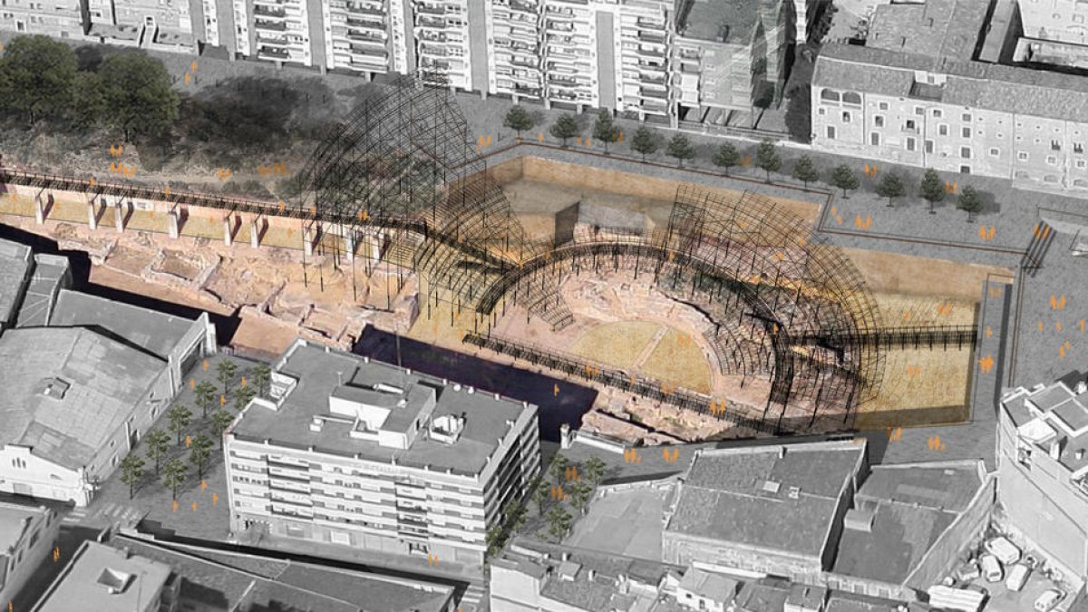 Un arqueòleg discrepa sobre la càvea metàl·lica que es posarà al Teatre