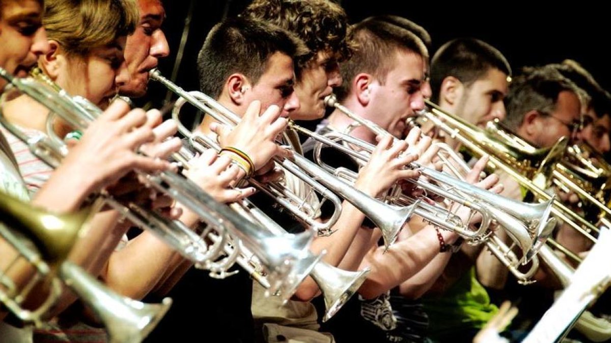 La Banda Unión Musical de concierto en la iglesia de Sant Francesc