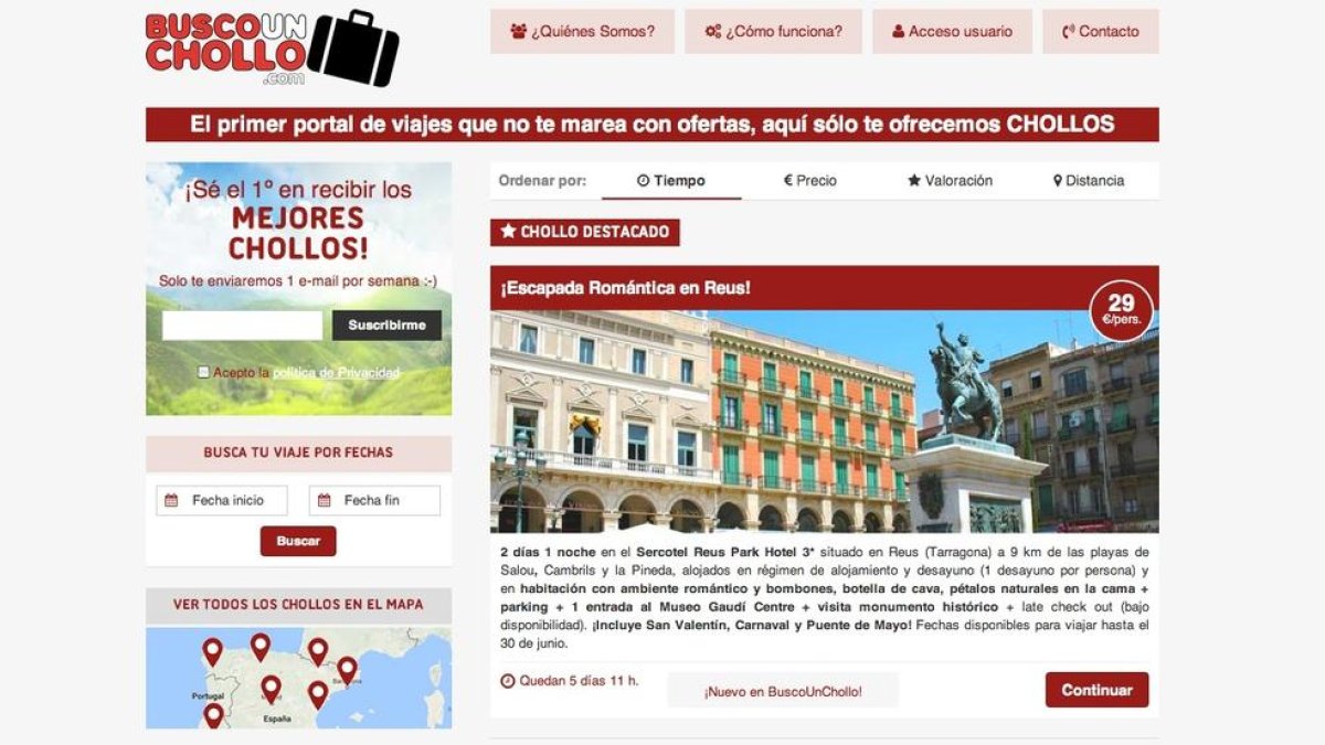 Reus promoció col•labora amb Buscaunchollo.com per incrementar les pernoctacions a la ciutat