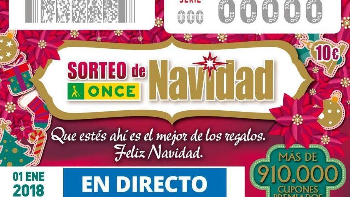 El 21993 es el primer premio del Sorteo de Nadal de l'ONCE