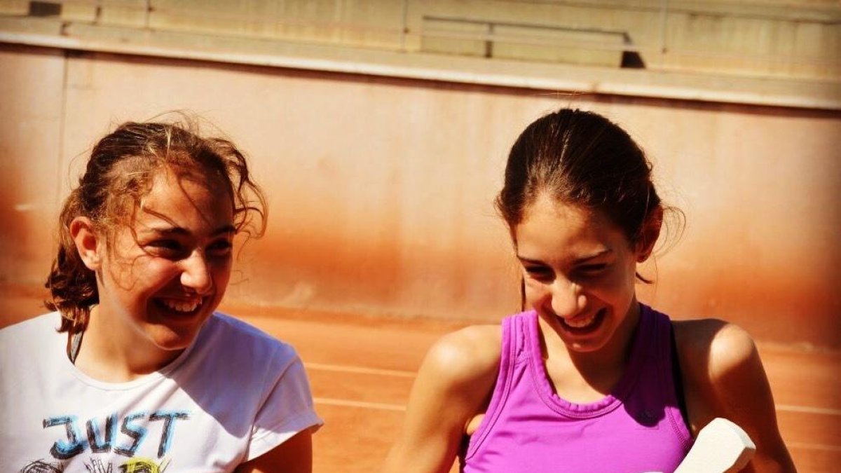 Dues tennistes tarragonines, campiones de Catalunya de dobles-aleví